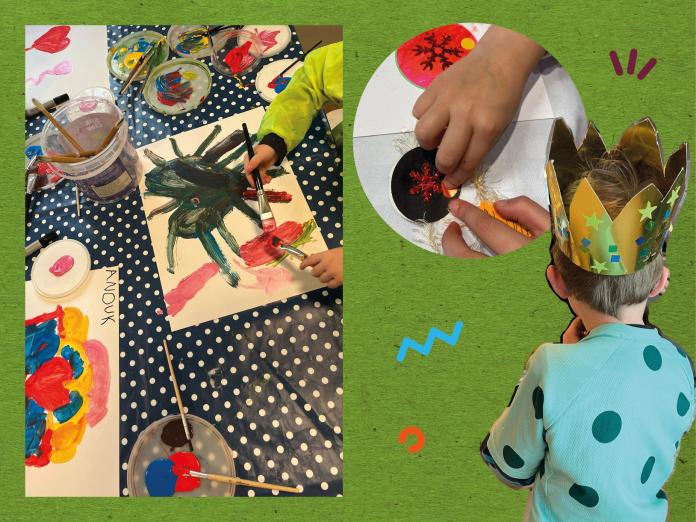 Collage med billeder fra året