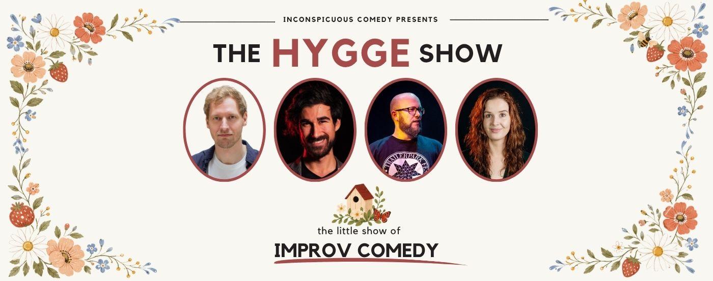 four actors advertizing for improv night at lygten station copehagen