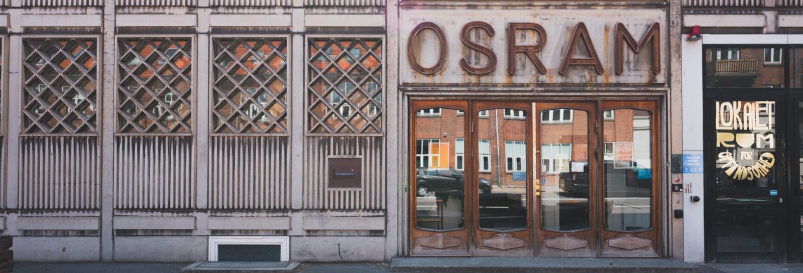 Osramhusets facade og indgang